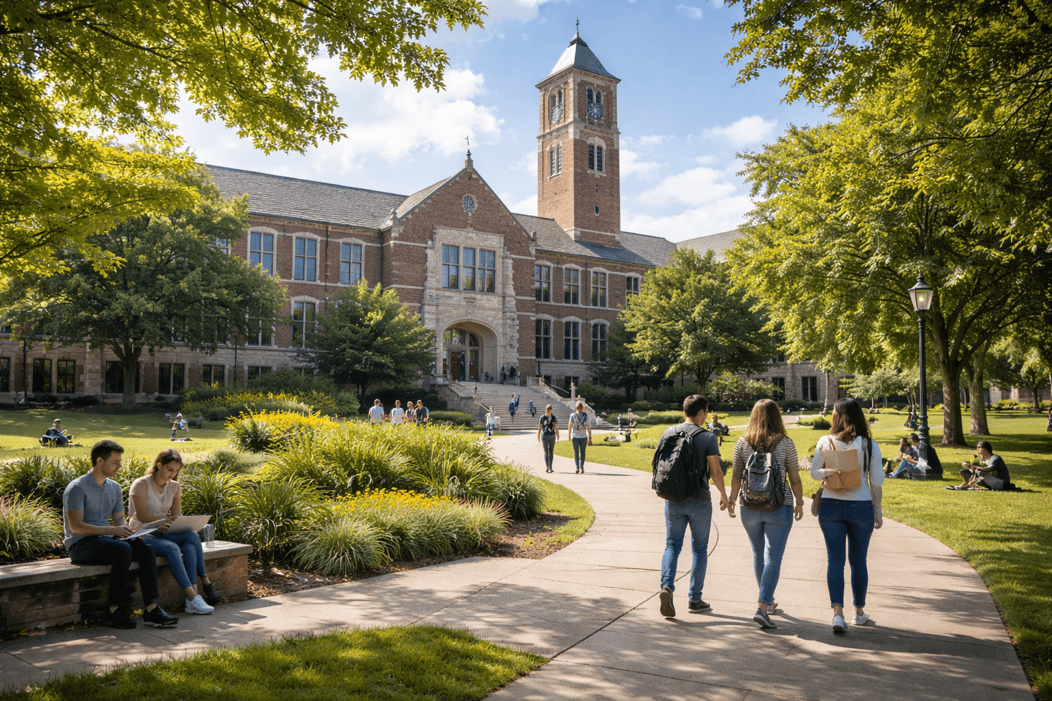 School campus building